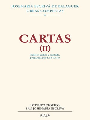 cover image of Cartas II (Edición crítico-histórica)